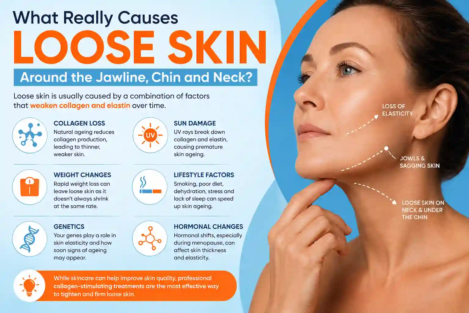 What Really Causes Loose Skin Around the Jawline, Chin and Neck Berkhamsted?